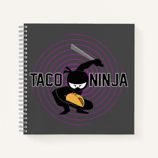 Taco Ninja Design - Spiraalvormig Notitieboek (Voorkant)
