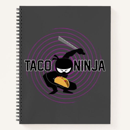 Taco Ninja Design - Spiraalvormig Notitieboek (Voorkant)
