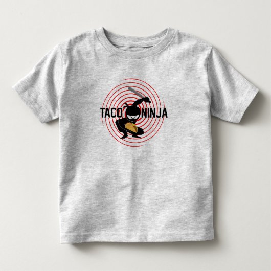 Taco Ninja Design - Toddler Fine Jersey T-Shirt (Voorkant)
