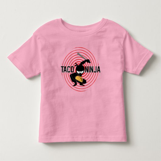Taco Ninja Design - Toddler Fine Jersey T-Shirt (Voorkant)