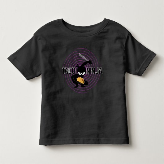 Taco Ninja Design - Toddler Fine Jersey T-Shirt (Voorkant)
