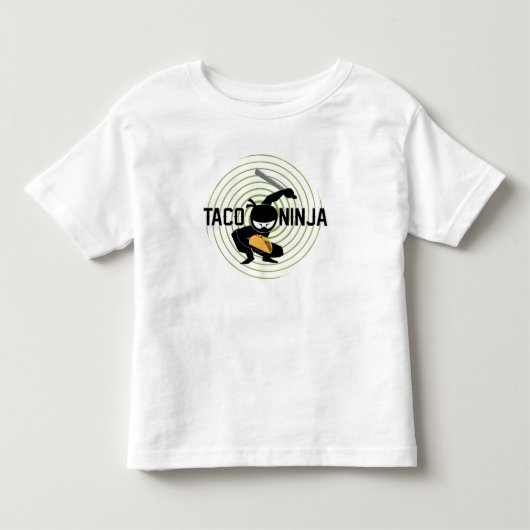 Taco Ninja Design - Toddler Fine Jersey T-Shirt (Voorkant)