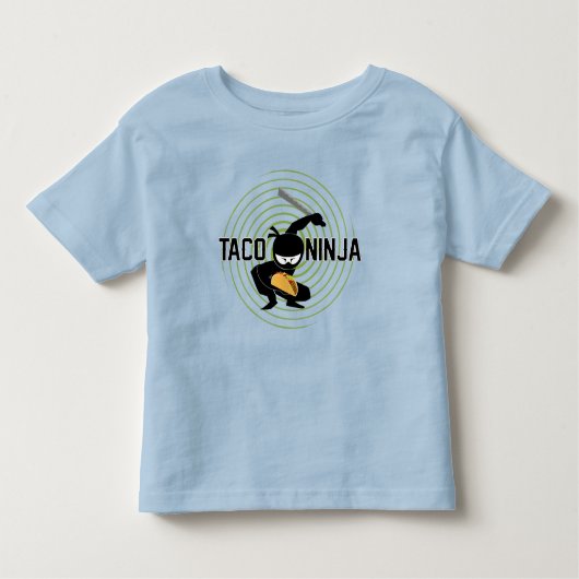 Taco Ninja Design - Toddler Fine Jersey T-Shirt (Voorkant)