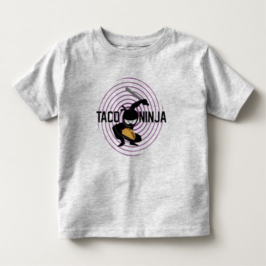 Taco Ninja Design - Toddler Fine Jersey T-Shirt (Voorkant)