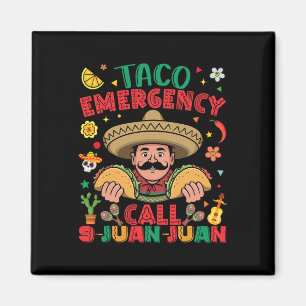 Taco Noodoproep 9 Juan Cinco De Mayo Mexico Magneet