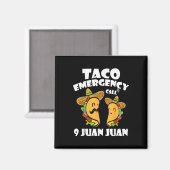 Taco Noodoproep 9 Juan Cinco De Mayo Mexico Magneet (Voorkant / Achterkant)