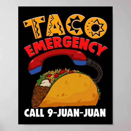 Taco Noodoproep 9 Juan Cinco De Mayo Part Poster (Voorkant)
