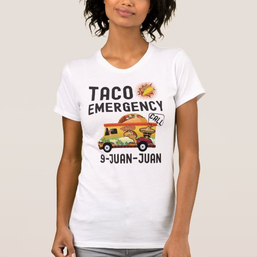 Taco Noodoproep 9 Juan Cinco De Mayo T-shirt (Voorkant)