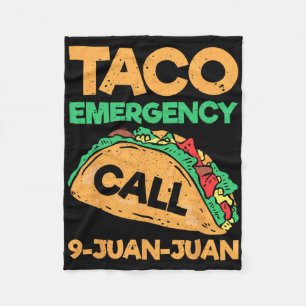 Taco Noodoproep 9 Juan Funny Cinco de May Fleece Deken