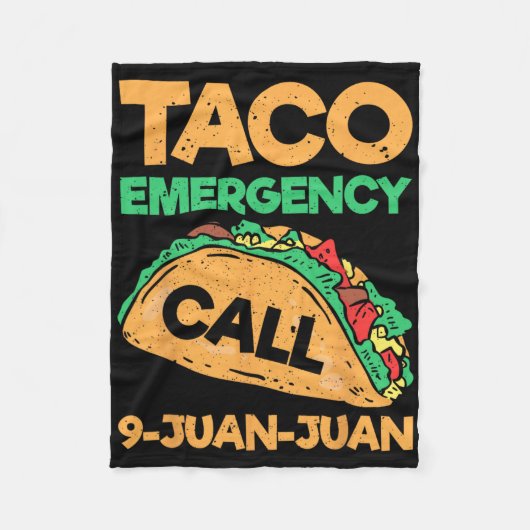 Taco Noodoproep 9 Juan Funny Cinco de May Fleece Deken (Voorkant)