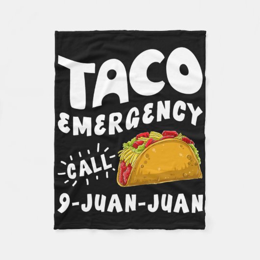 Taco Noodoproep 9 Juan Funny Cinco de May Fleece Deken (Voorkant)