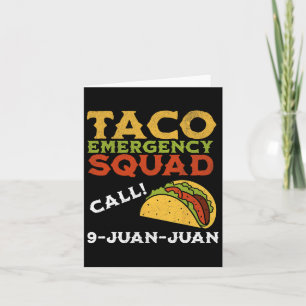 Taco Noodoproep 9 Juan Funny Cinco de May Kaart