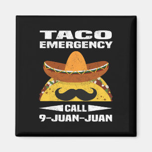 Taco Noodoproep 9 Juan Funny Cinco de May Magneet