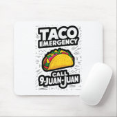 Taco Noodoproep 9 Juan Funny Cinco de May Muismat (Met muis)