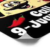 Taco Noodoproep 9 Juan Funny Cinco de May Poster (Hoek)