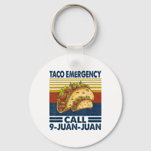Taco Noodoproep 9 Juan Funny Cinco de May Sleutelhanger