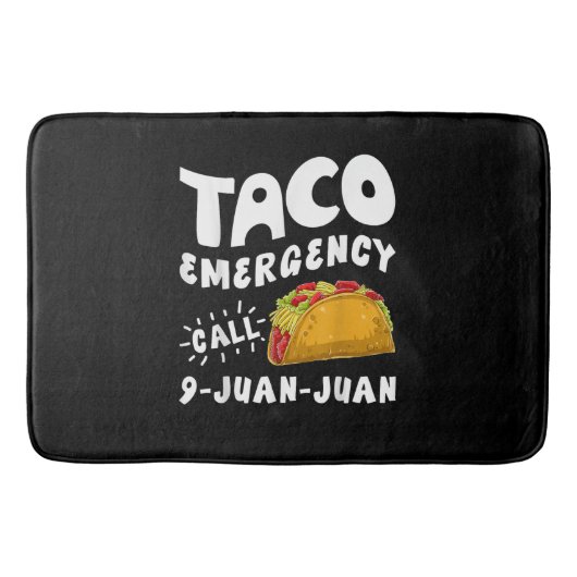 Taco Noodoproep 9 Juan Juan Grappig Badmat (Voorkant)