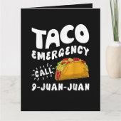 Taco Noodoproep 9 Juan Juan Grappig Bedankkaart (Voorkant)