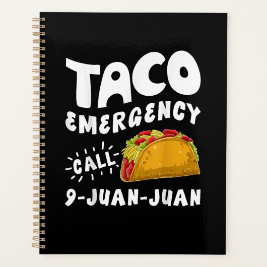 Taco Noodoproep 9 Juan Juan Grappig Planner (Voorkant)