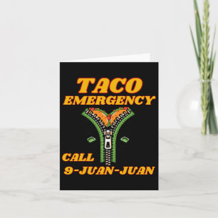Taco Noodoproep 9 Juan Juan Grappige Mexicaanse Vr Kaart