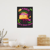 Taco Noodoproep 9 Juan Mexican Food Lover Poster (Keuken)