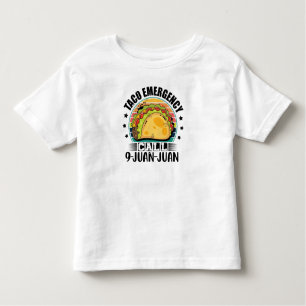 Taco Noodoproep 9 Juan Tacos Lover Kinder Shirts