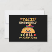 Taco noodoproep Grappige Cinco de Mayo Mexicaan Bedankkaart (Voorkant)