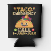 Taco noodoproep Grappige Cinco de Mayo Mexicaan Blikjeskoeler (Voorkant)