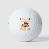 Taco noodoproep Grappige Cinco de Mayo Mexicaan Golfballen (Voorkant)
