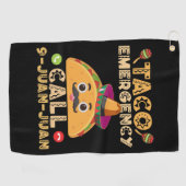 Taco noodoproep Grappige Cinco de Mayo Mexicaan Golfhanddoek (Horizontaal)