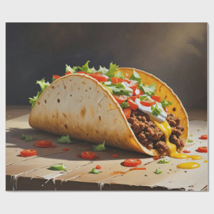 taco-ontkoppeling van het stilleven cadeaupapier