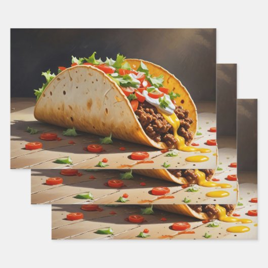 taco-ontkoppeling van het stilleven inpakpapier vel (Set)