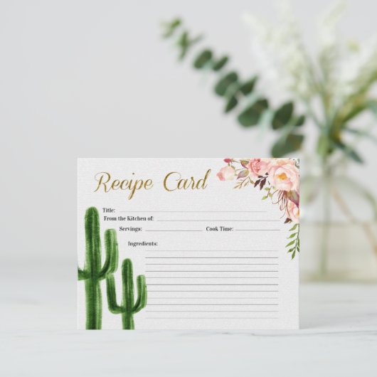 Taco-out Love Vrijgezellenfeest Recipcard Kaart (Staand voorkant)