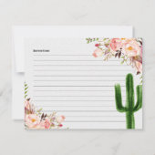 Taco-out Love Vrijgezellenfeest Recipcard Kaart (Achterkant)