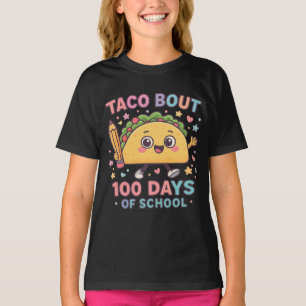 Taco Over 100 Dagen School Student Tacos Leraar T-shirt