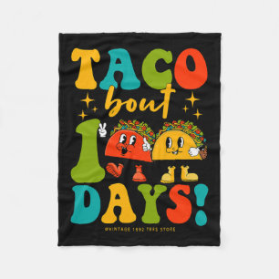 Taco over 100 dagen van scholieren leraren hip fleece deken