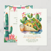 Taco 'over Baby Fiesta Baby shower Plezier Schatti (Voorkant / Achterkant)