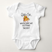 Taco over Baby Mexicaans Baby shower cadeau Baby s Romper (Voorkant)