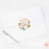 Taco over Baby Mexicaans Baby shower Dank u Ronde Sticker (Envelop)