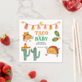 Taco over Baby Mexicaanse Baby Shower favoren Servet (Insitu)