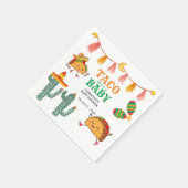 Taco over Baby Mexicaanse Baby Shower favoren Servet (Hoek)