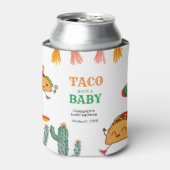 Taco over Baby Mexicaanse Baby Shower favorieten Blikjeskoeler (Blikje Voorkant)
