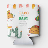 Taco over Baby Mexicaanse Baby Shower favorieten Blikjeskoeler (Achterkant)