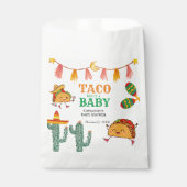 Taco over Baby Mexicaanse Baby shower gunsten Bedankzakje (Voorkant)