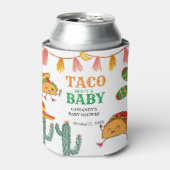 Taco over Baby Mexicaanse Baby shower gunsten Blikjeskoeler (Blikje Voorkant)