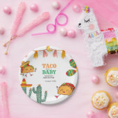 Taco over Baby Mexicaanse Baby shower gunsten Papieren Bordje (Feest)