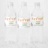 Taco over Baby Mexicaanse Baby shower gunsten Waterfles Etiket (Flessen)