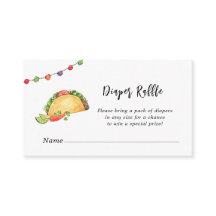 Taco' Over Baby shower Luier Raffle
