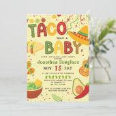 Taco Over Baby shower Uitnodiging (Staand voorkant)