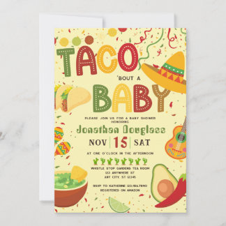 Taco Over Baby shower Uitnodiging